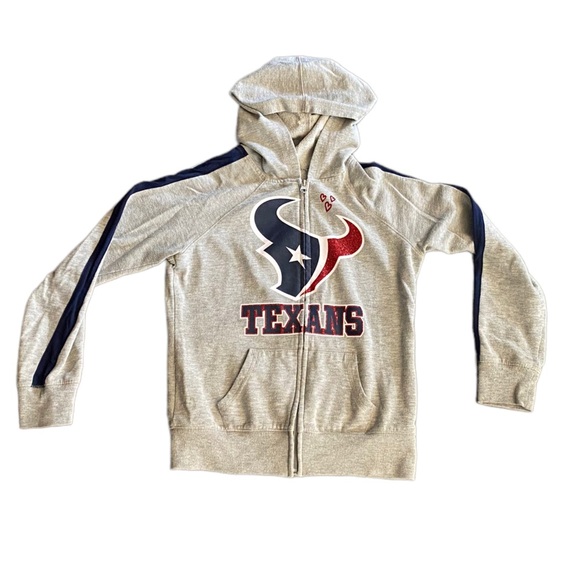 {NFL Texans} Official Apparel of the Houston Texans Girls Zip up Hoodie - Picture 1 of 5